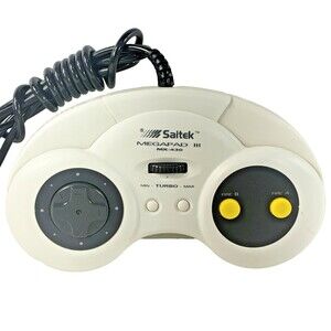 Saitek Megapad III MX-430 Mega World White PC Wired Controller Untested